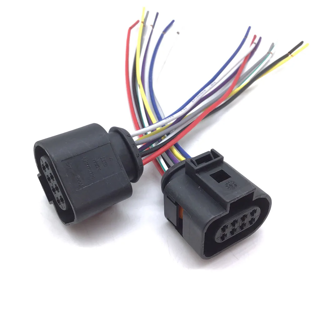 8 Pin Pigtail Plug Wiring Connector 1J0973714 for VW Audi Seat Alhambra Altea Arosa Ibiza Toledo Skoda Fabia Octavia Roomster