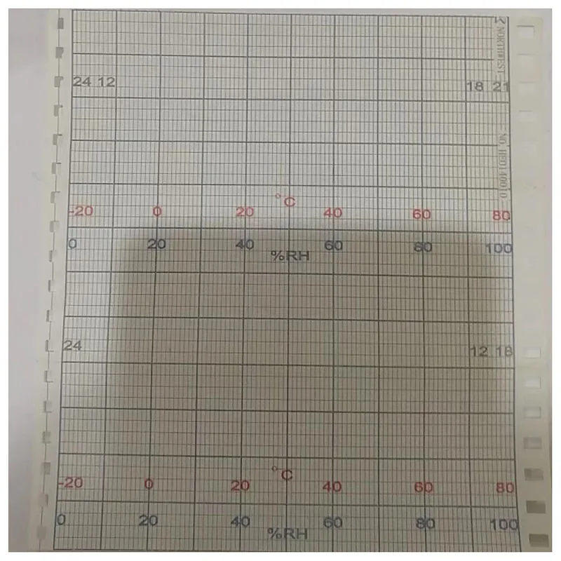 Imagem -05 - para Sekonic Temperatura e Umidade Recorder St50a Z-fold Gráfico Papel He0140010