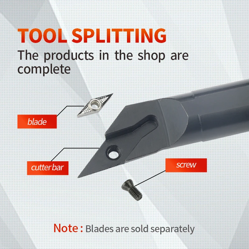 S16Q-SVXCR11 S20R-SVXCR16 S25S-SVXCR16 S32T-SVXCR16 CNC Indexable Tool Turning Bar Holder Use VCMT/VCGT11/16 CNC Carbide Insert