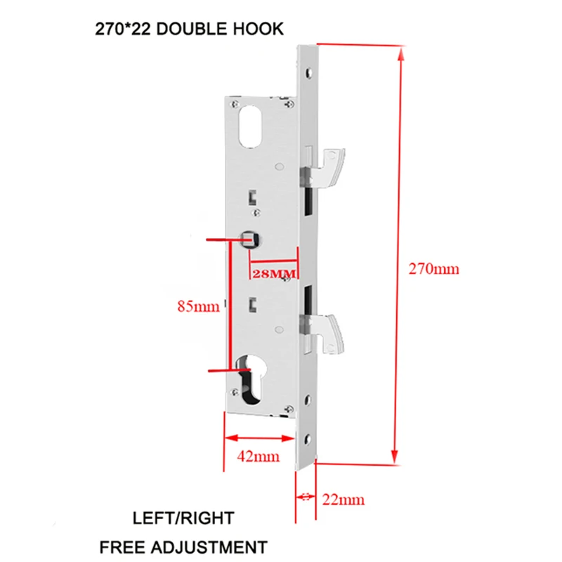 8525/8530/8535/8545 multi-point door lock broken bridge aluminum door lock body conjoined door lock plastic steel door lock