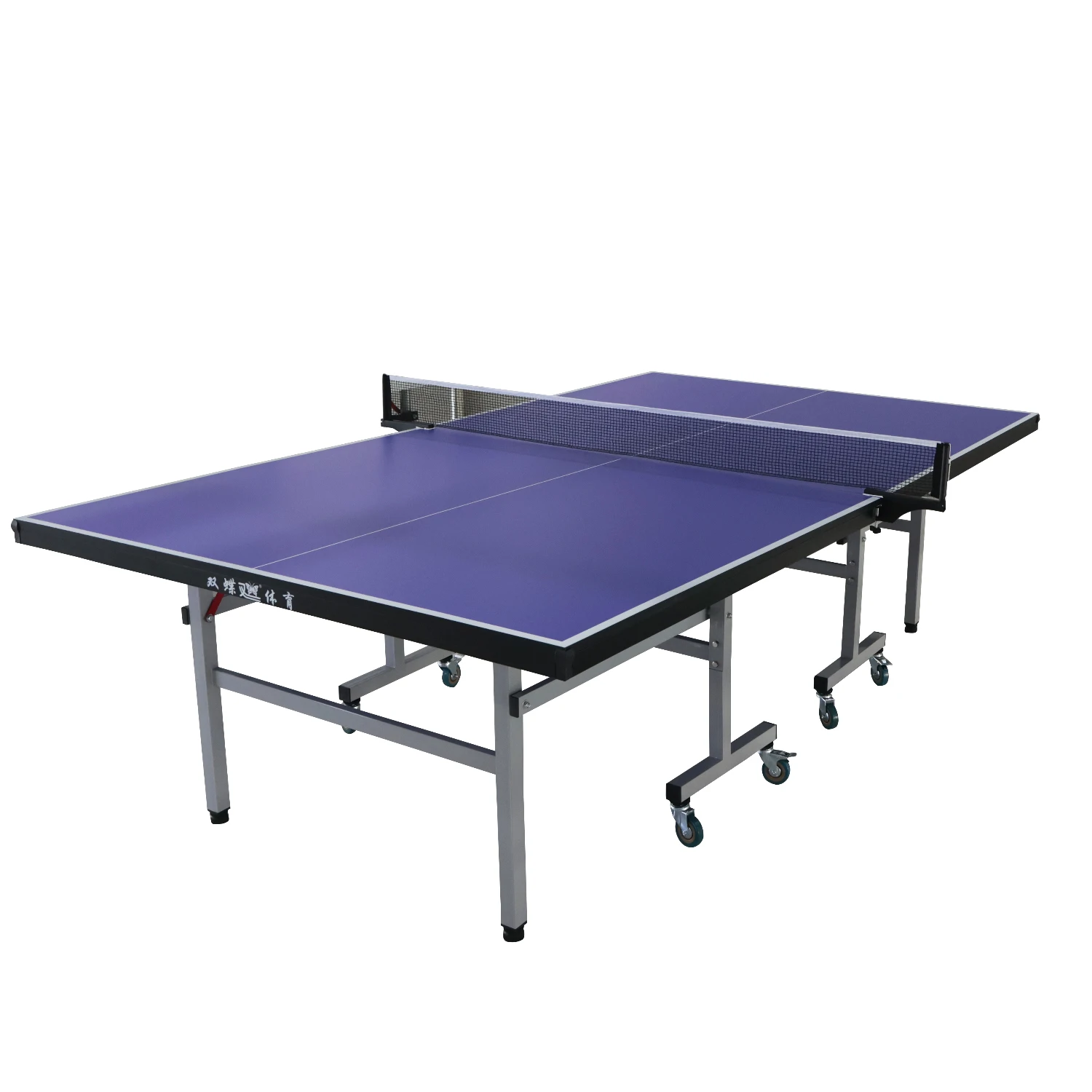 Cheap MDF 15mm Thickness Foldable Table Tennis Table With Wheels High Quality Ping Pong Table With 30*30mm Legs Wholesalepromote