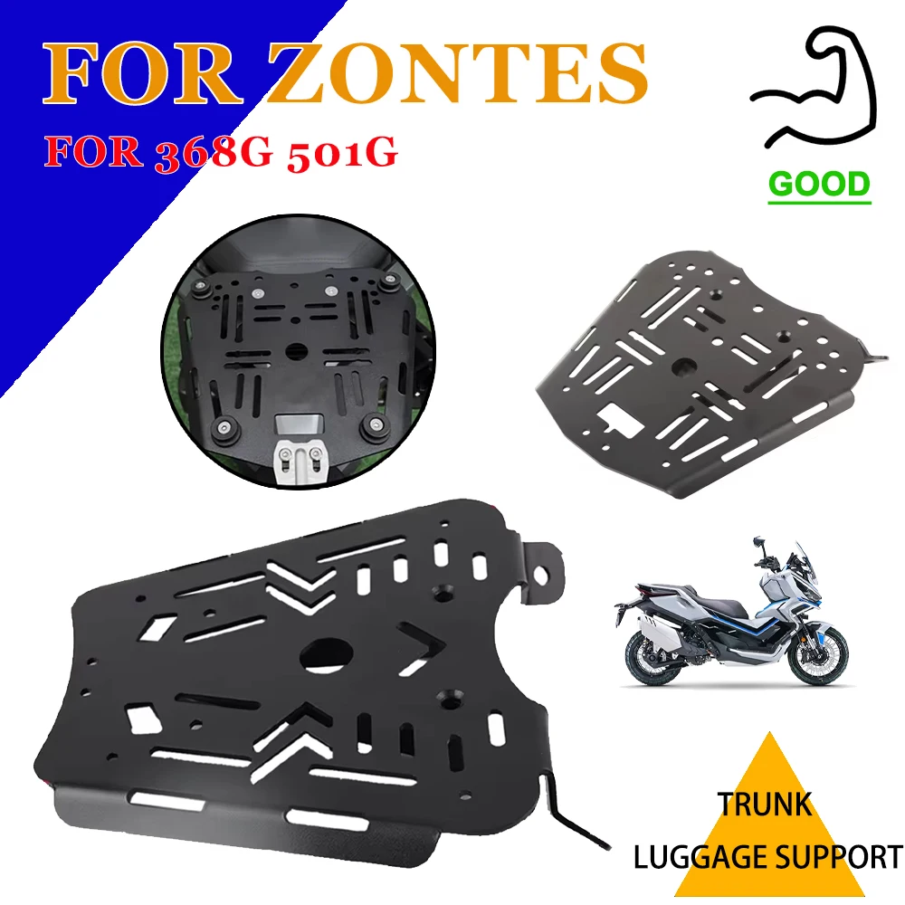 

For Zontes 368G 501G Accessories Tail Load Rack Motorcycle Stainless Steel Trunk Luggage Support Rack Replacement Parts
