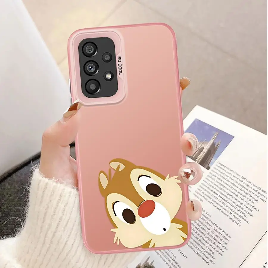 

Phone Case for Samsung Galaxy A55 A35 A26 A36 A54 A53 A73 A72 A71 A51 A56 A52 Soft Shell Disney Chip And Dale