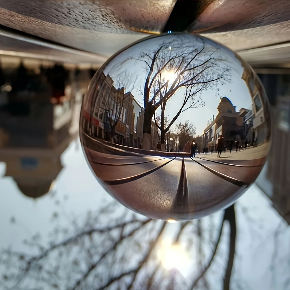 واضح عدسة غلوب كريستال كرة زجاجية حامل 40-80 مللي متر Lensball ل المجال التصوير الديكور ديكور غرفة المنزل كرات الزخرفية