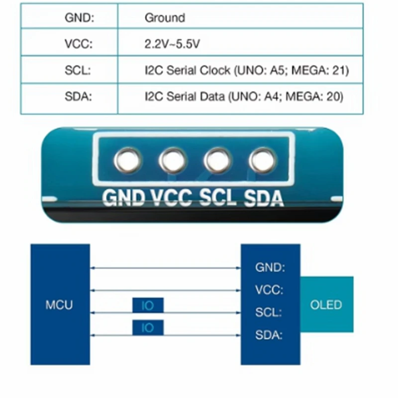 1-10 قطعة 0.96 بوصة oled IIC المسلسل الأبيض OLED وحدة عرض 128X64 I2C SSD1306 12864 شاشة LCD مجلس لاردوينو