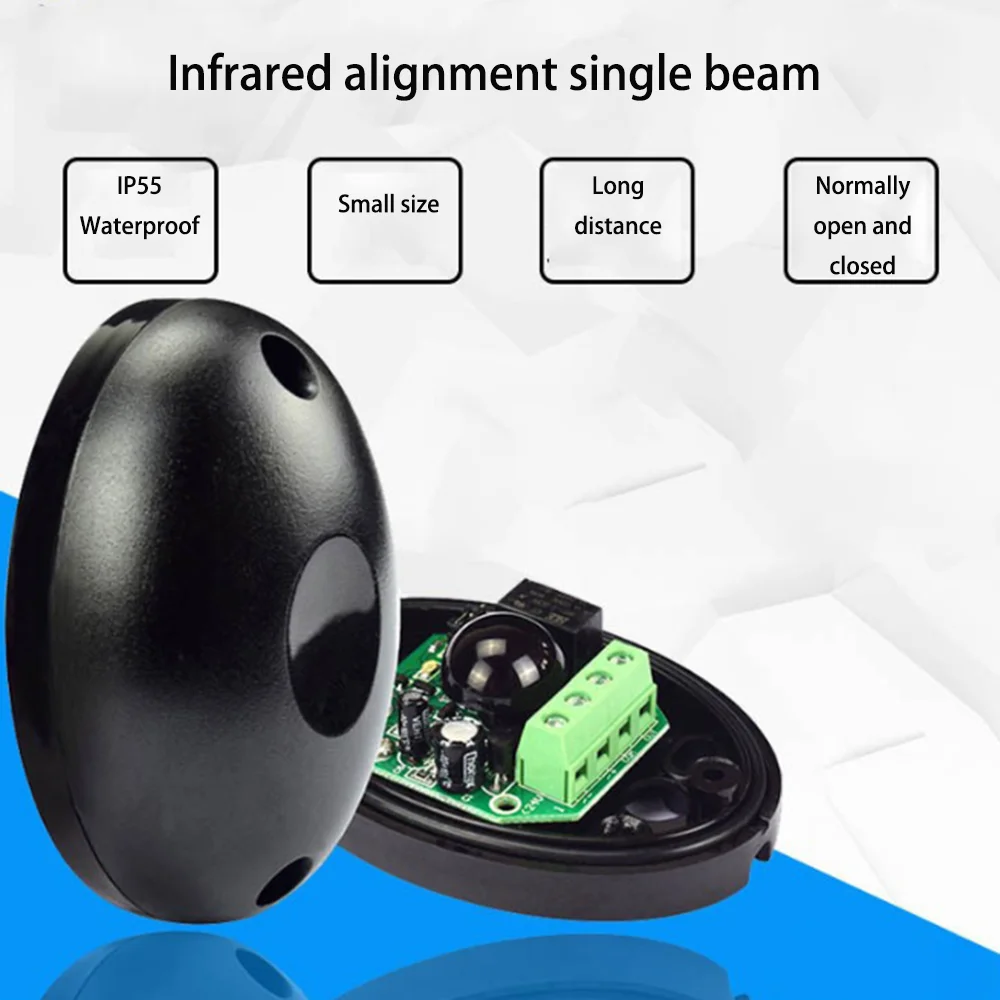 Водонепроницаемый однолучевой инфракрасный детектор подсветки, умный датчик для парковочных ворот, дверей и окон, датчик охранной сигнализации
