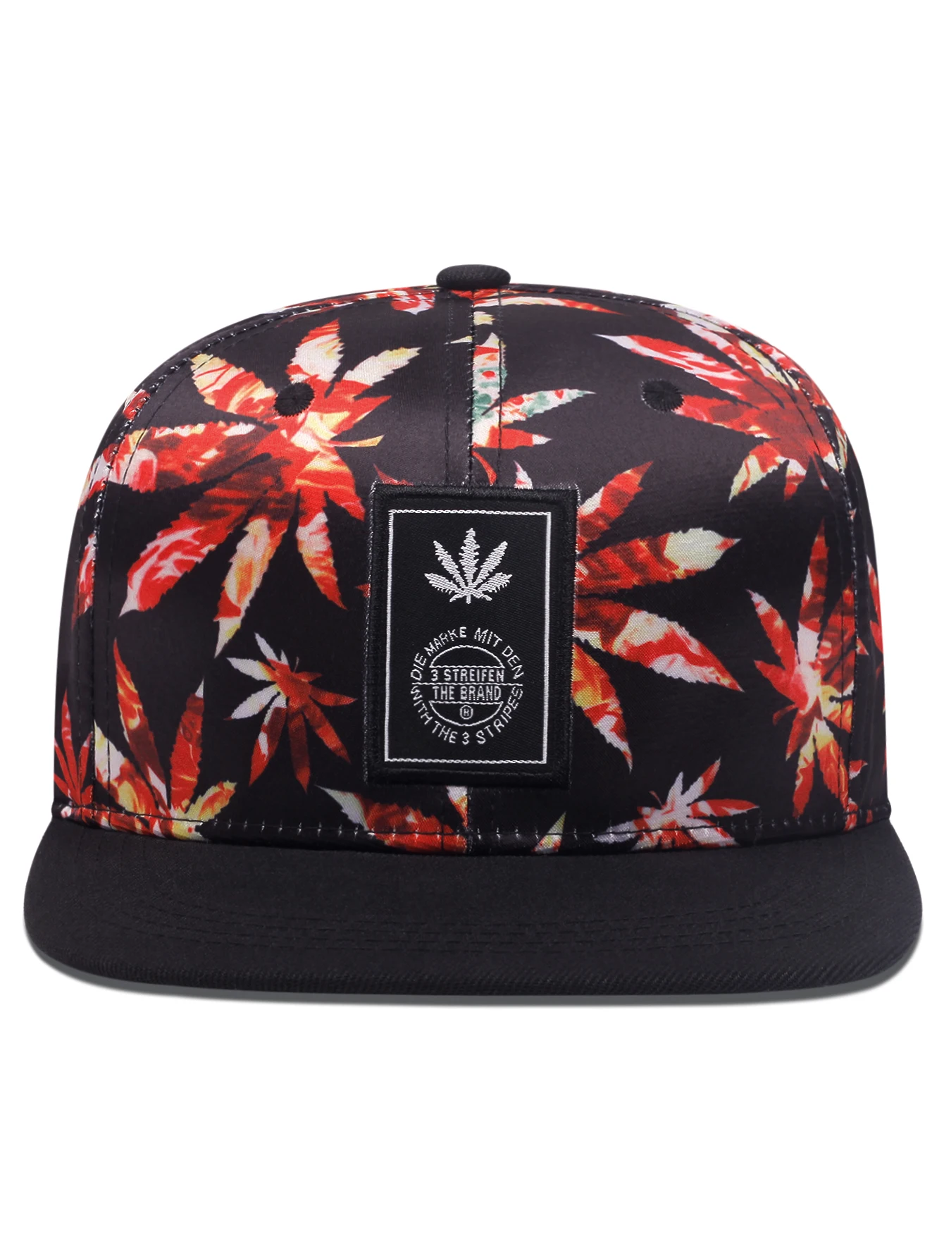 Unisex Fashion Maple leaf Printing Baseball Cap Snapback Cowboy Hat Men Adjustable Summer Couple Hip Hop Hats