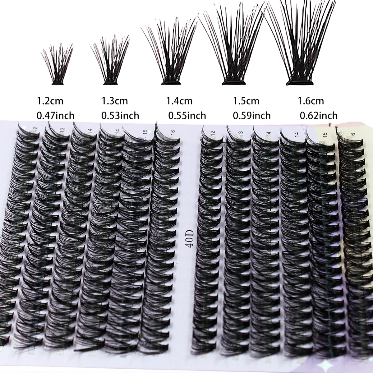 3Pack/5Pack 30/40D 12-16mm Mix D Curl Cluster Lashes Individual Lashes Lash Extensions Clusters Lashes