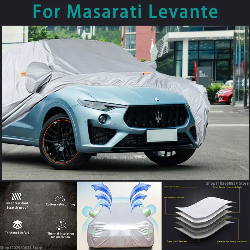 

For Masarati Levante 210T Full Car Covers Outdoor Sun uv protection Dust Rain Snow Protective Auto Protective cover