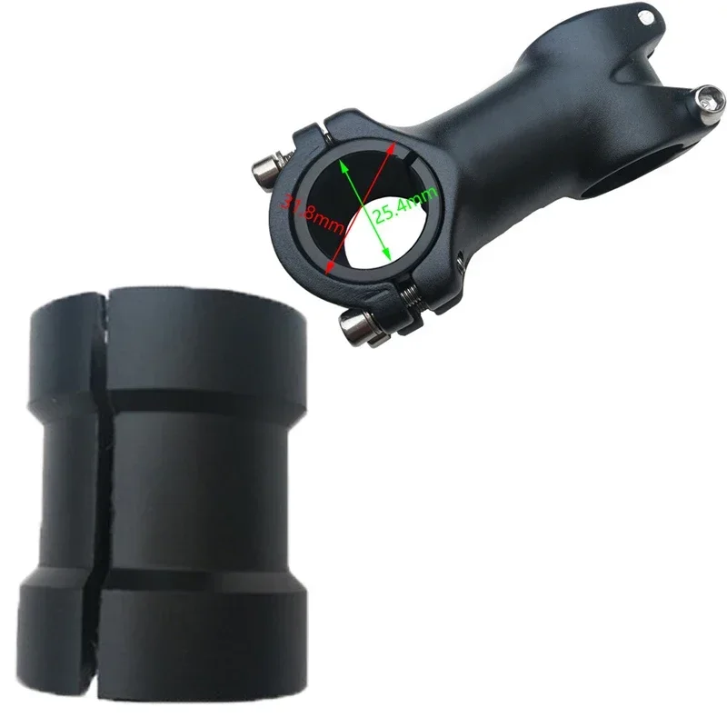 1pc hochwertige schwarze Fahrrad Fahrrad Lenker Unter leg scheibe Distanz stück Spindel Reduzier stück 25,4mm bis 31,8mm Stangen bohrung Adapter
