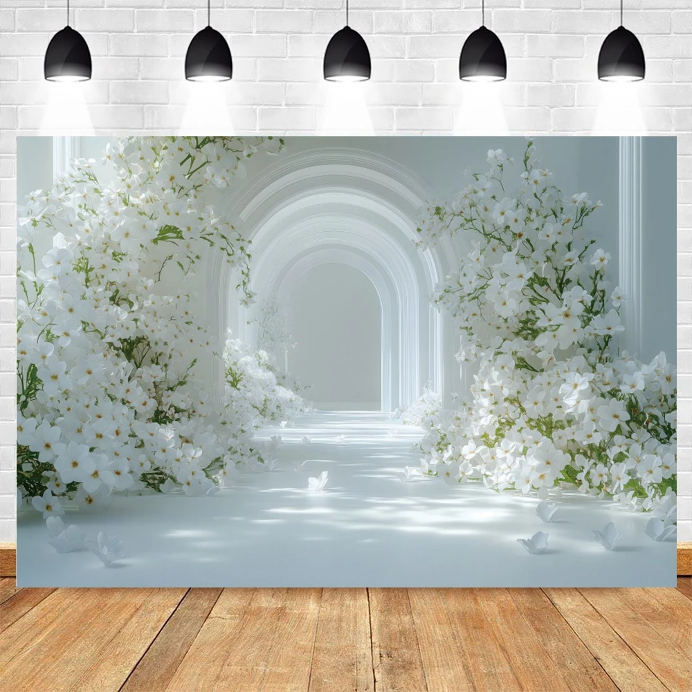 Photography Background for Wedding Boho Flowers Butterfly Kids Birthday Baby Shower Portrait Decor Backdrop Photo Studio Props