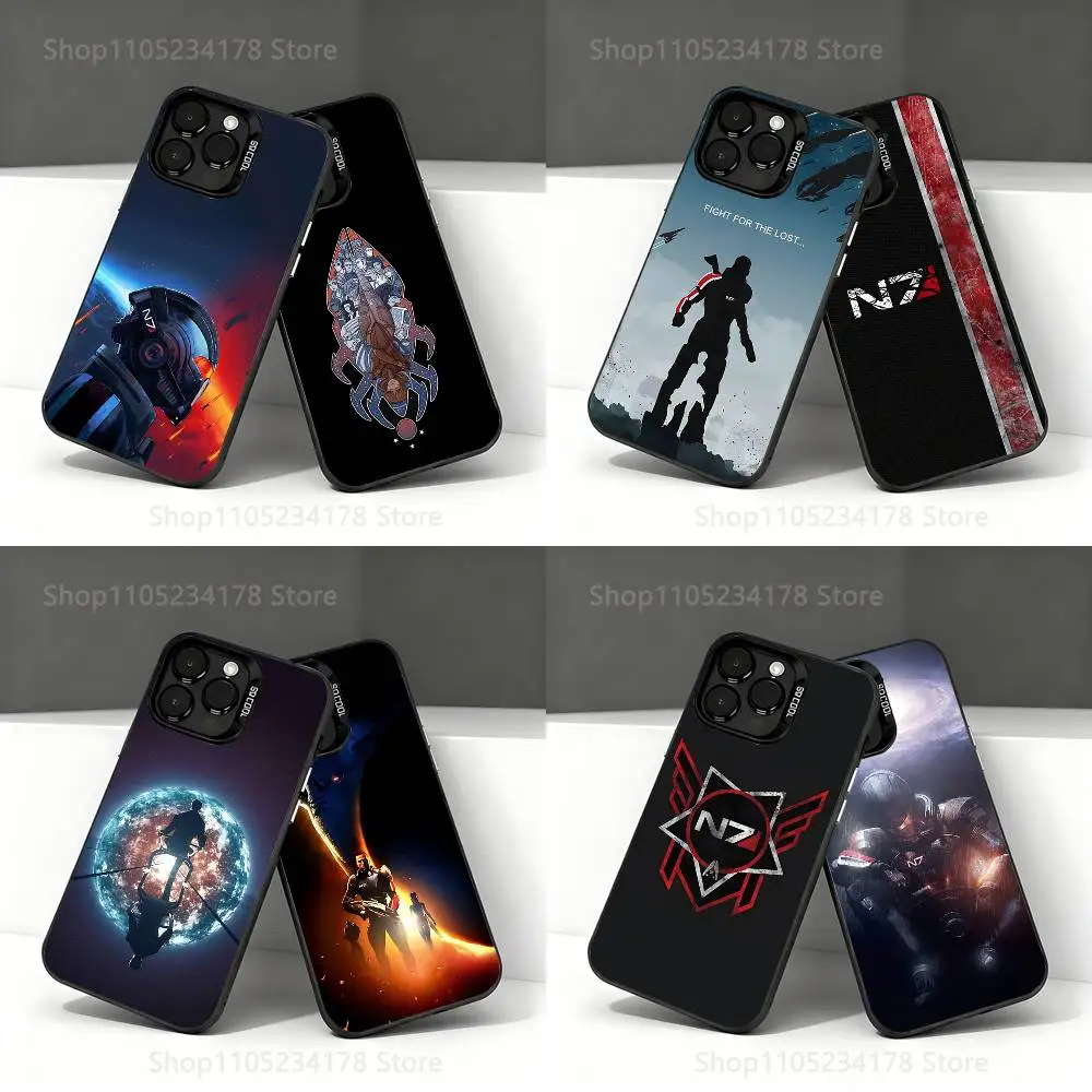 

N7 M-Mass Effect Game Phone Case For iPhone 17,16,15,14,13,12,11,Pro,Max,Plus,E,Air,Mini Anti Fall Black Bumper