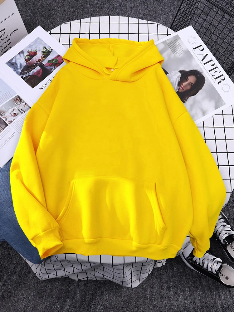 Solid Women Hoodie Creativity Aesthetic Sweatshirts Sports Full Sleeve Outerwear Oversize Soft Sportswear