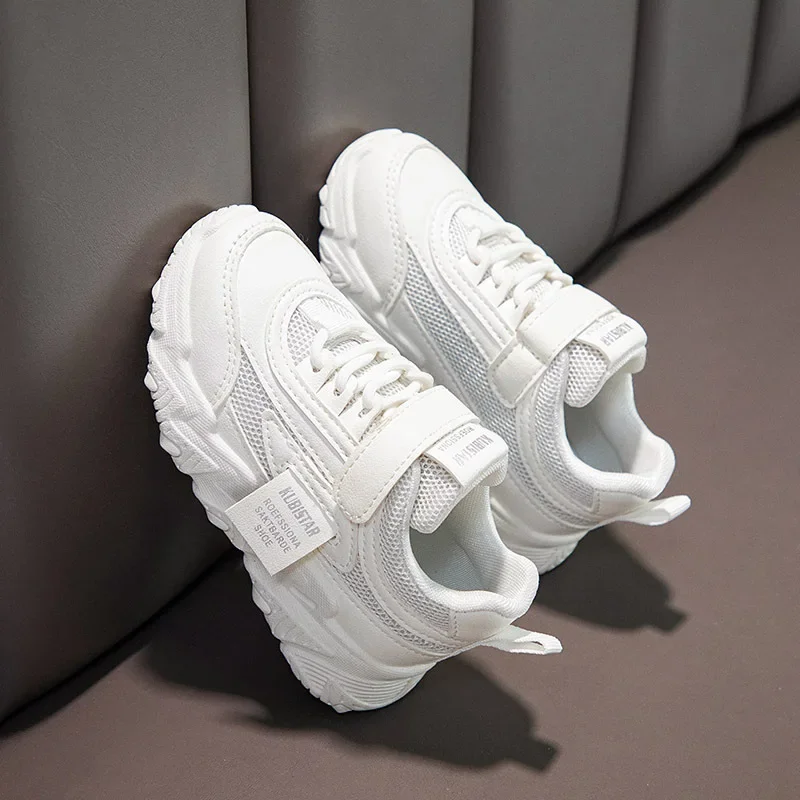 

Детская повседневная обувь, весенне-осенняя новая детская повседневная обувь для девочек, сетчатая вентиляция, студенческая обувь для девочек, 2024, простая