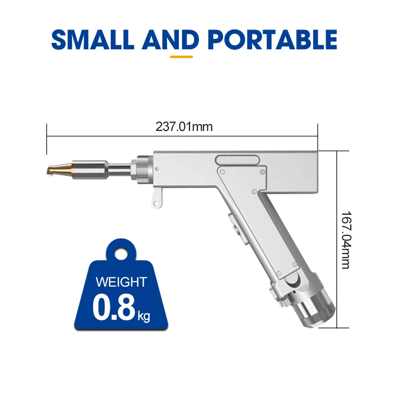 Handheld Fiber Laser Welding Head Metal Stainless Steel Welding Torch Replacement Part