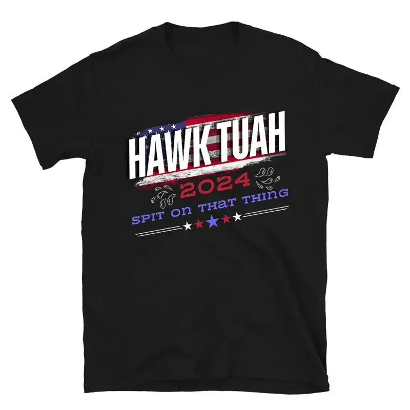 Hawk Tuah Herren-T-Shirt „Tuuh Spit On That Thang“, lustiges Zitat, Vintage-Stil, 4. Juli