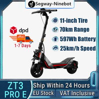 EU Stock Ninebot by Segway ZT3 PROE Smart Electric Scooter 25km/h Max Speed 1600w Max Power 70KM Long Range With TCS Kickscooter