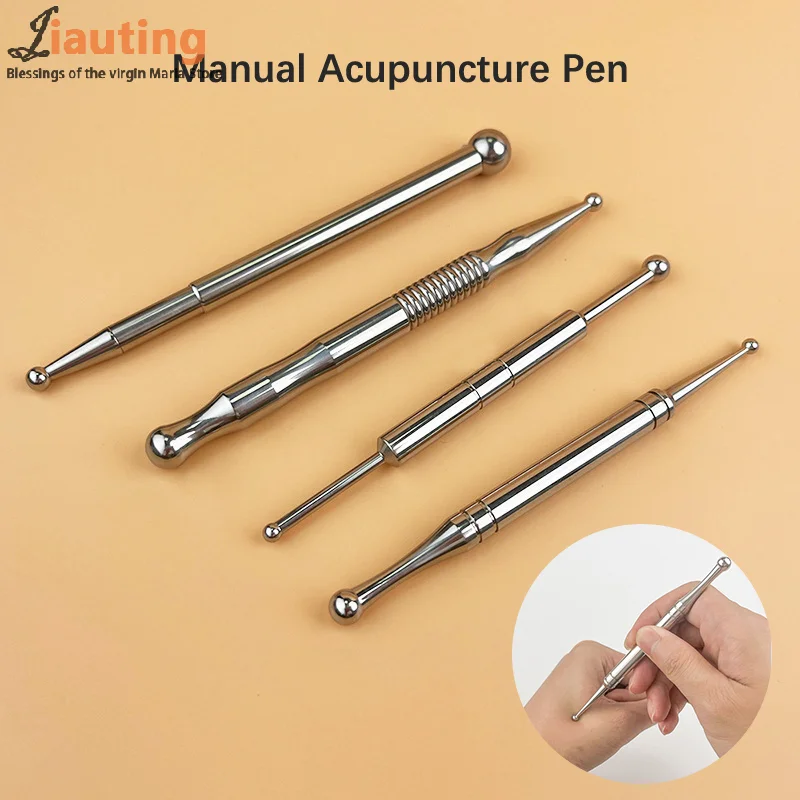 

Double Headed Acupuncture Pen Ear Care Tool Point Probe Pen Massager For Face Facial Reflexology Dredge Meridian Massage Tool