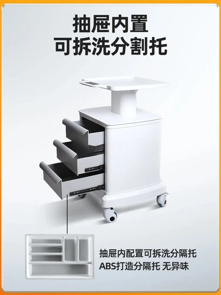 

SS Dental Clinic Treatment Medical Dentistry Mobile Mouth Sweep trolley Beauty Instrument trolley Shelf