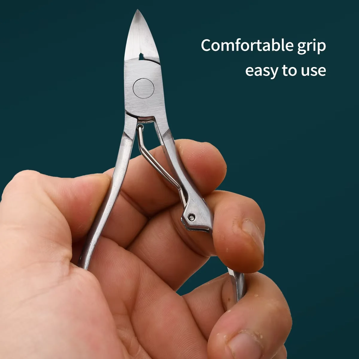 1 個足の爪陥入キューティクルニッパークリッパーエッジカッターはさみ爪プライヤーツールペディキュア角質リムーバーマニキュアツール