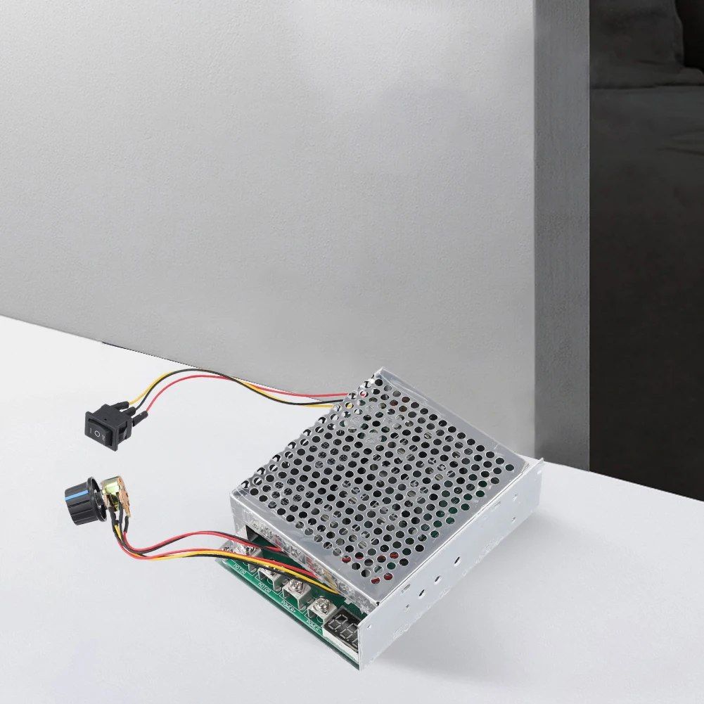 

Модуль контроллера привода двигателя постоянного тока DC 10-55В, модуль драйвера двигателя постоянного тока с ШИМ-управлением 100А, 12В 24В 48В, электронные компоненты для прямого/обратного вращения