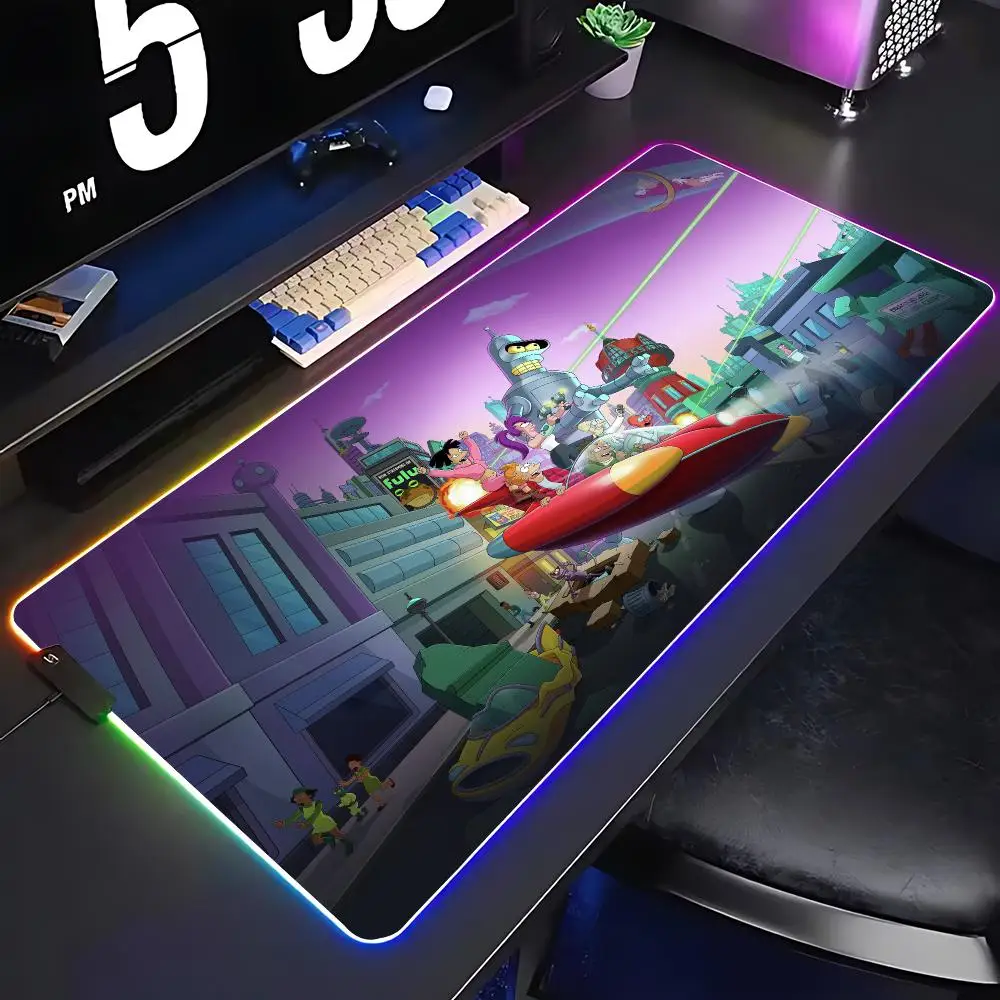 Comedy animation Futurama Mouse Pad Keyboard Cover Desk-mat Colorful Surface Multi-size World Computer Gamer