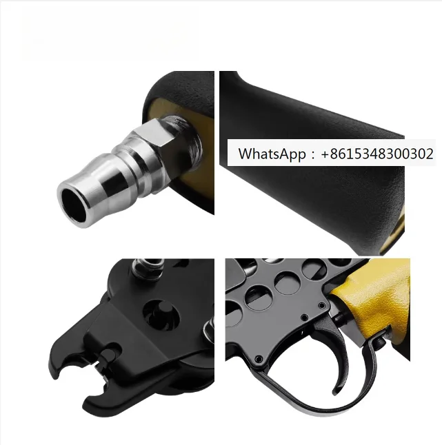 SC7C Industrial Pneumatic Mat-tress Stapler Fence Pl-iers Fixing T-ool C24 Gro-ove Nailer C-Clip Pneumatic Nailer