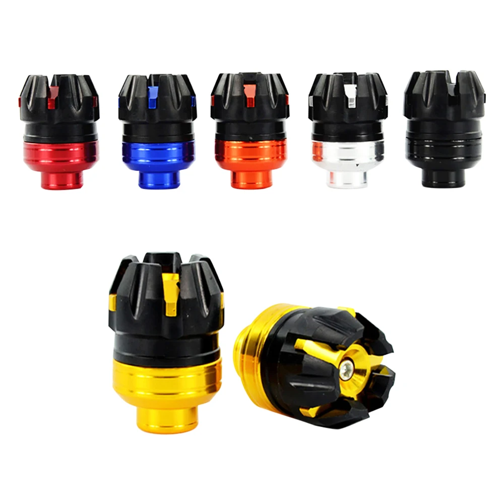 

2Pcs Moto Front Rear Fork Wheel Crash Protector Anti-Falling Frame Drop Cup Protective Cover Fork Cup Shock Cup Slider Protector