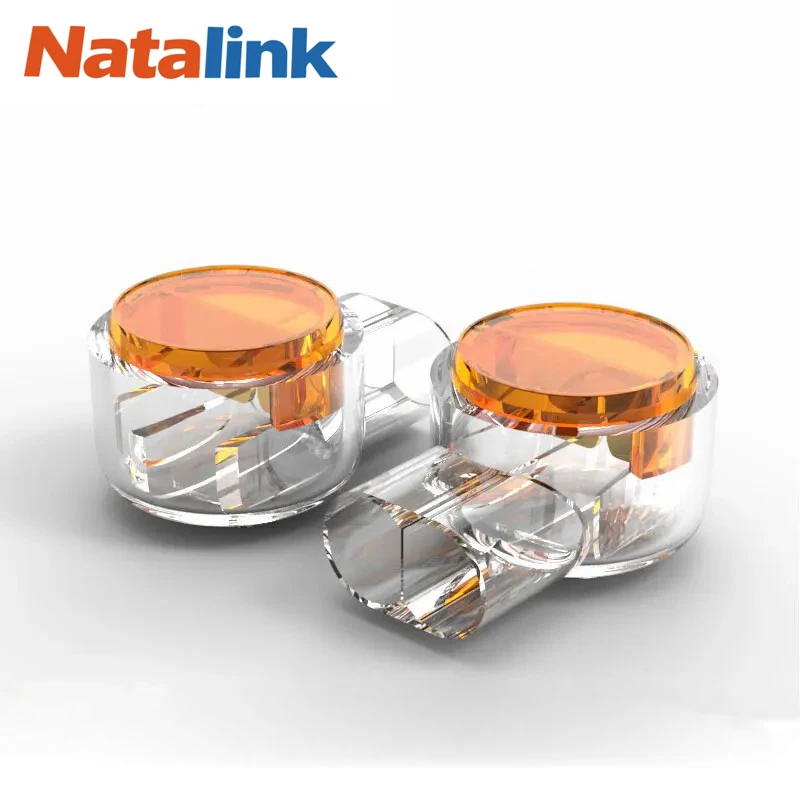 Natalink 100PCS Connector Wire Splice Connector RJ45 RJ11 Wiring Ethernet Telephone Cable Cord UY2 Network Cable Terminal