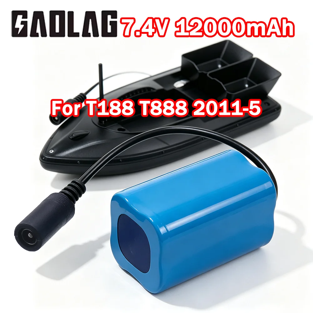 Fish Finder Charger - Batería de 7.4V 12000mAh para barco