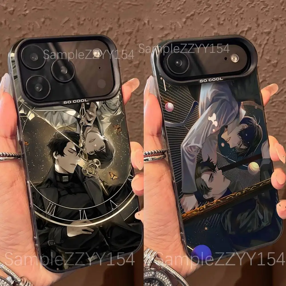 Casing Ponsel O-Omniscient Reader Viewpoint Untuk iPhone 17,16,15,14,13,12,X,8,Pro,Max,Plus,E,SE4,Air,Mini Hitam IMD Matte