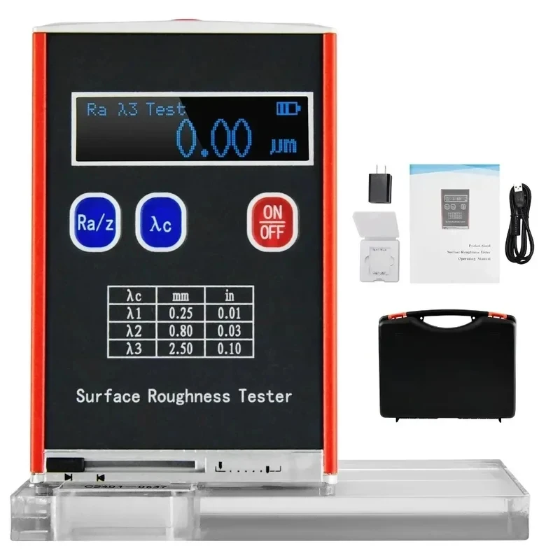 Suace Roughns Tter Meter High Accuracy 0.0μProfilometer Portle Profile Gauge 4 Tting Parameters Ra/Rq Rz/
