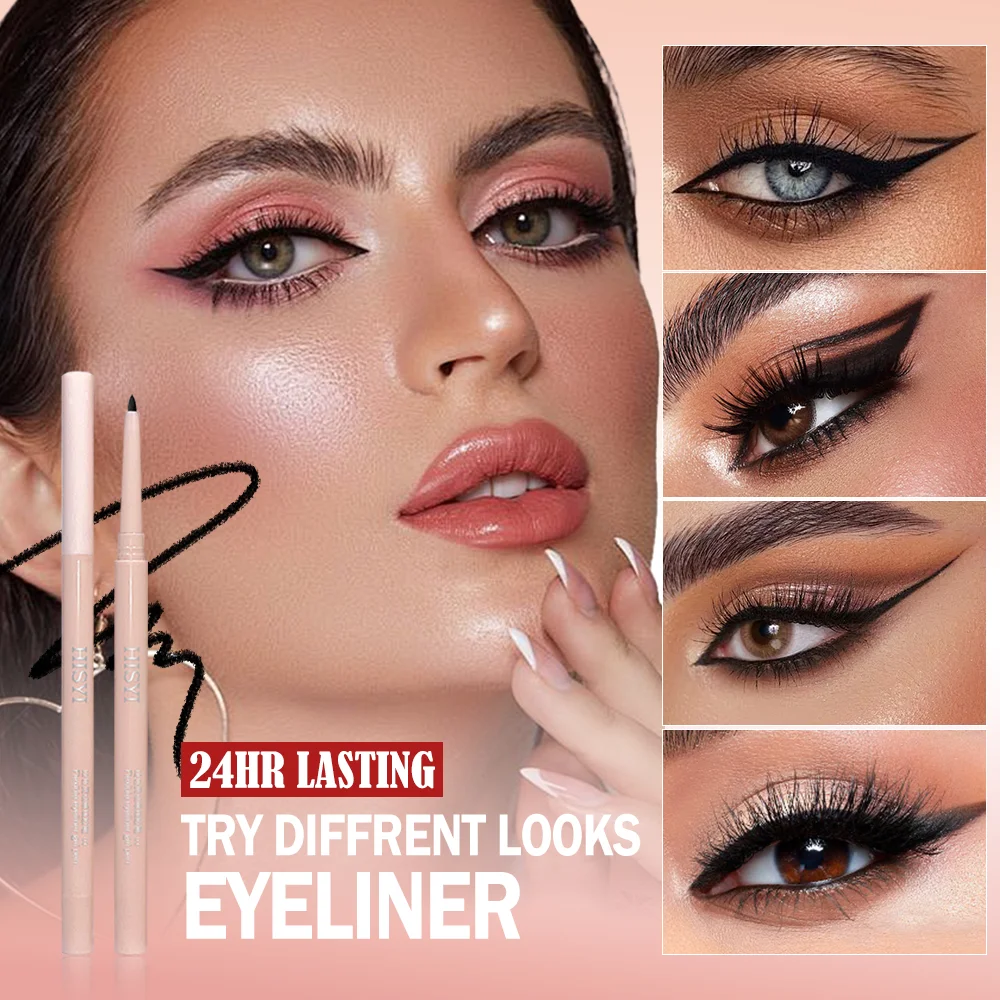 Eyeliner w sztyfcie — automatyczny, długotrwały, wodoodporny, odporny na rozmazywanie, precyzyjny matowy efekt i łatwy do blendowania, świąteczny i zimowy
