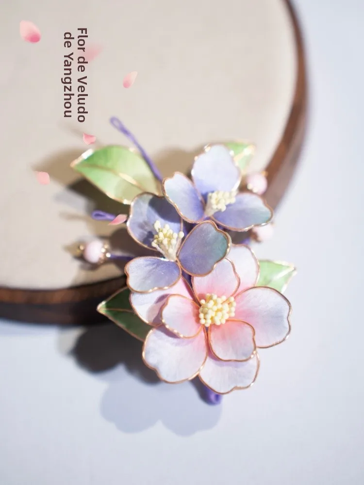 Epingle-a-cheveux-haut-de-gamme-yuzhou-en-velours-motif-fleur-de-prunier-style-chinois-ancien-pince-a-cheveux-pivoine-accessoires-en-soie-style-doux