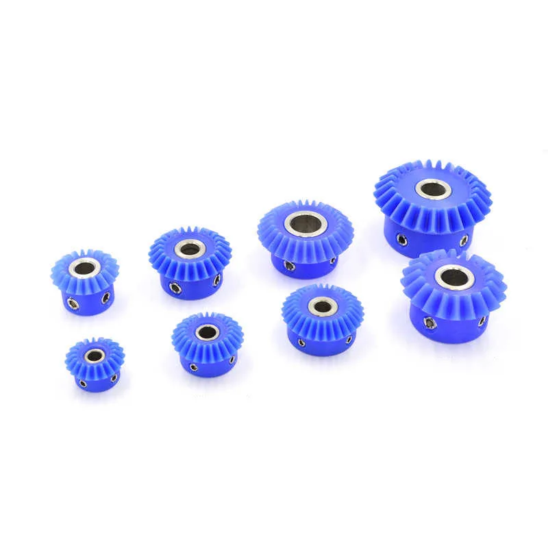 1Pcs 1:1 Nylon Bevel Gear 0.8/1/1.5 Mod 20 25 30 Teeth Bore 4-15mm Straight Bevel Gear 90 Degrees Meshing Angle Plastic Gears