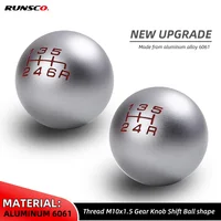 Nuevo perilla de palanca de cambios de 5/6 velocidades con forma de bola mate para Honda Civic FD2 FN2 EP3 TYPE R DC2 DC5 Fit perilla de palanca de cambios de ciudad M10x1.5