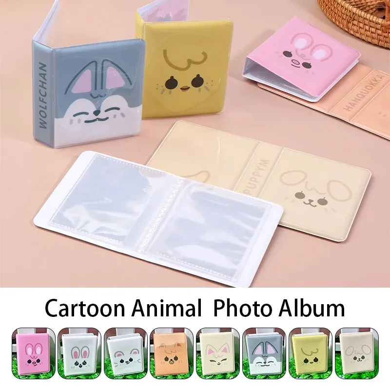 3 بوصة الكرتون الحيوان Kpop Photocard حامل كتاب ألبوم صور صغير بطاقة الموثق Photocard حامل بطاقة الموثق صور حقيبة للتخزين