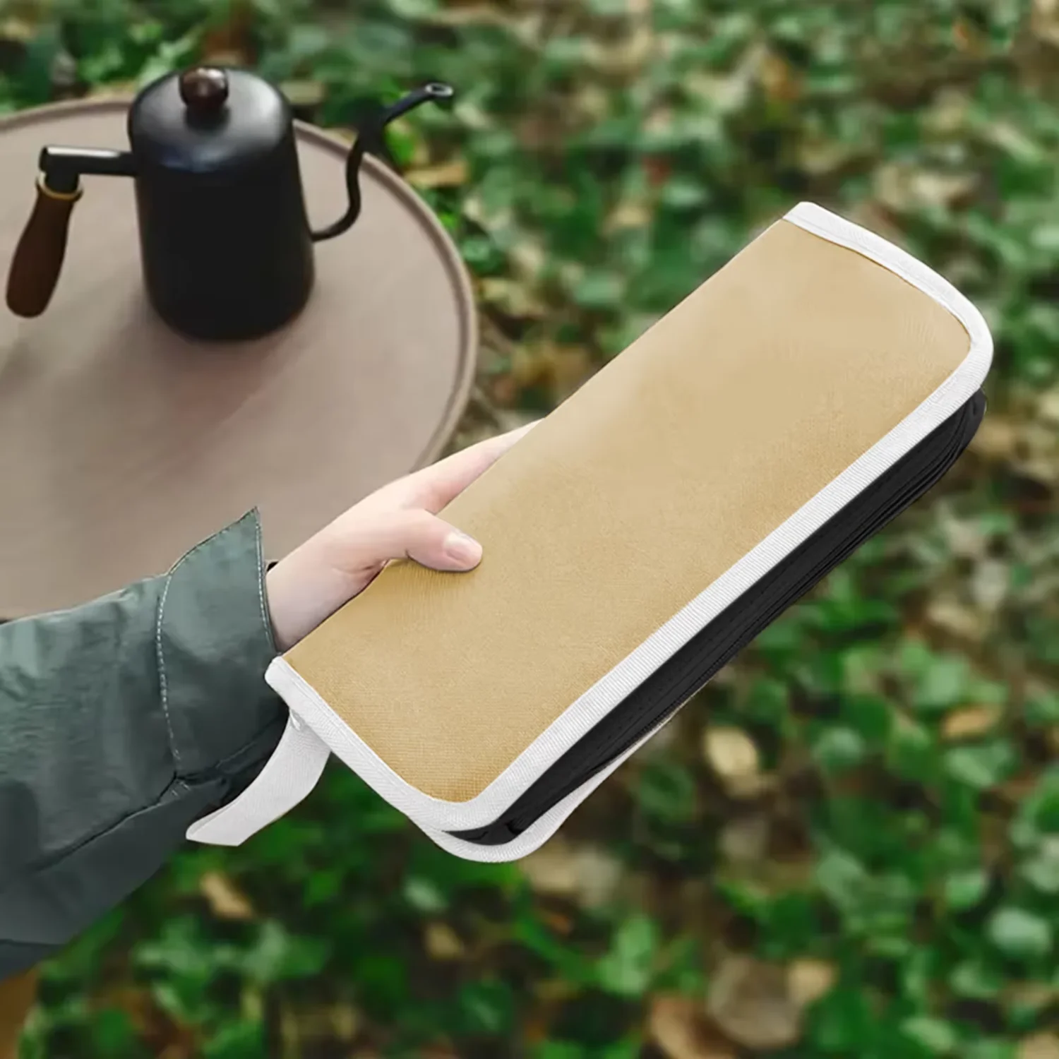 Sgabello pieghevole da esterno con pochette Sgabello pieghevole portatile Attrezzatura da campeggio Piccola sedia pieghevole da campeggio