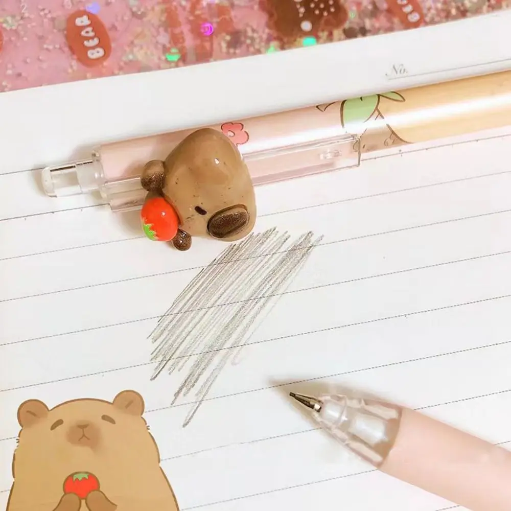 0.5mm Kawaii Capybara Mechanical Pencil Cartoon Pencils School Office Season Gift Children Sketching Writing Pencils Constantly