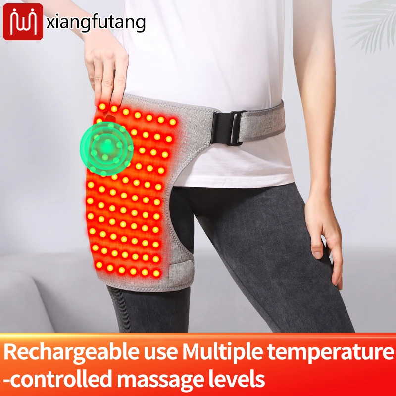 

Portable Red Light Electric Heating Hip Support Vibration Massager Eases Joint Pain Fatigue Injury Arthritis Muscle Relaxation