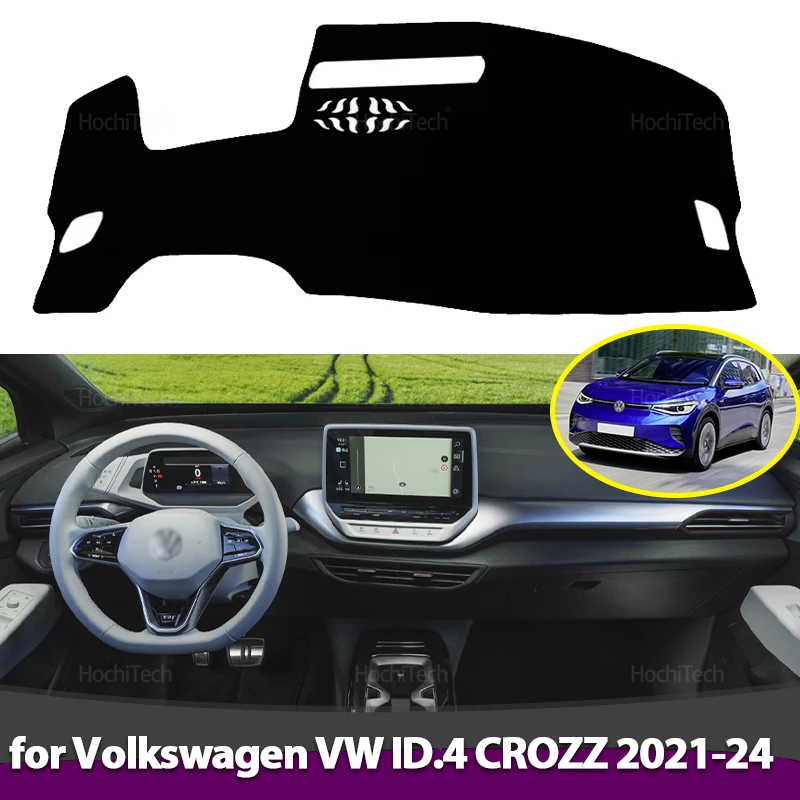 

Anti-Slip Dashboard Cover Protective Pad Car Accessories Sunshade Carpet for Volkswagen VW ID.4 CROZZ 2021-2024