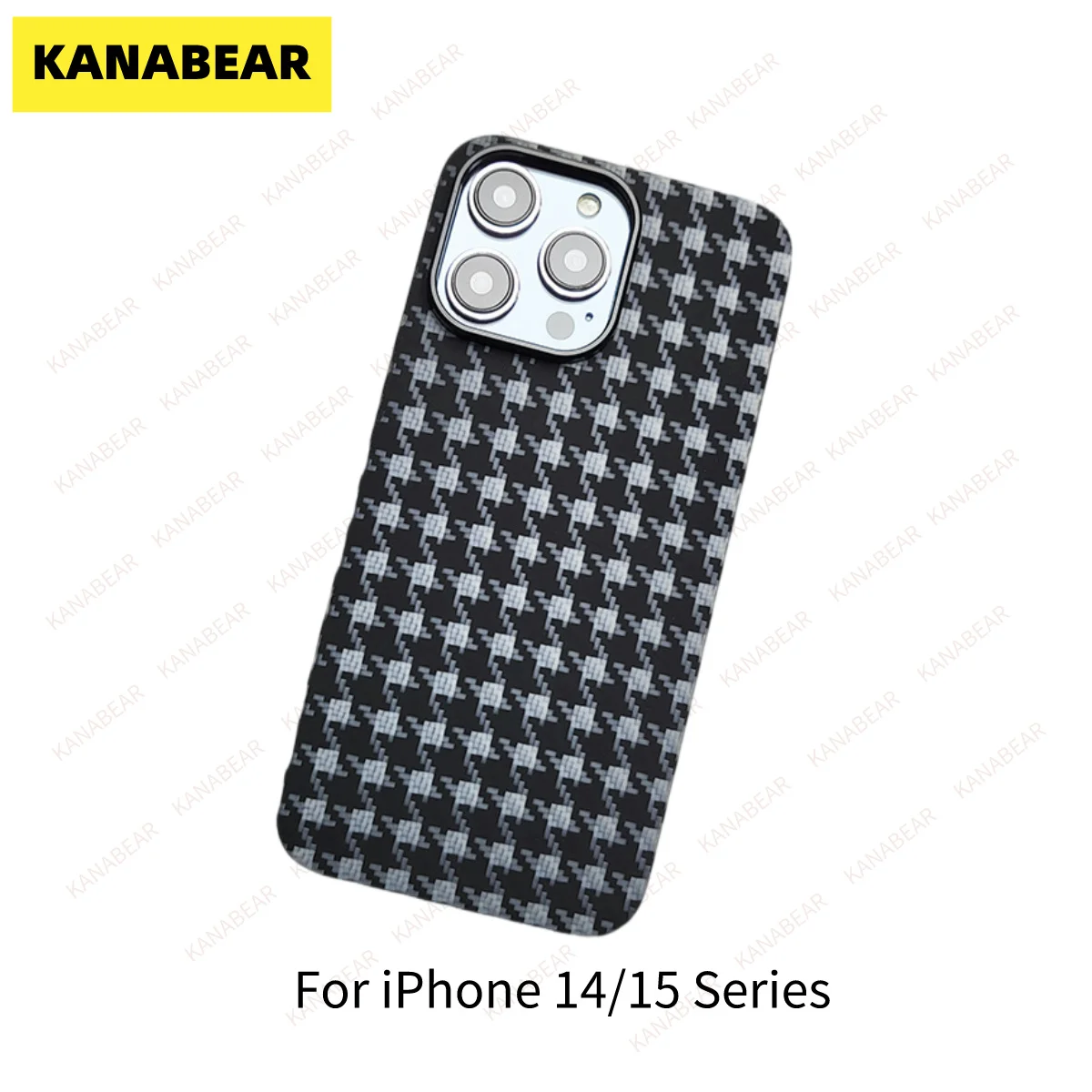 KANABEAR Color carbon fiber case for iphone 15Promax case 14promax ultra-thin anti-drop aramid fiber phone case for 15pro14pro