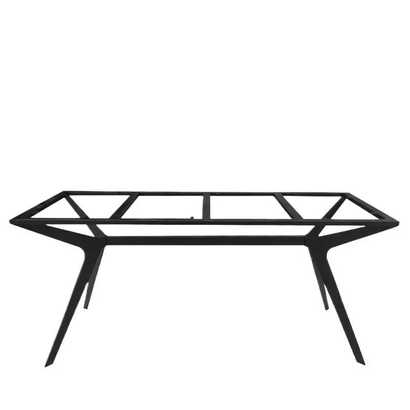 

Italian light luxury solid steel plate wrought iron table leg bracket rock slab tea rack marble dining table foot metal