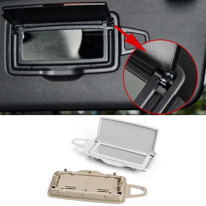 Sun Shade Visor Makeup Mirror 1PC Left Right Front  Cover Car Replacement For Mercedes Benz W205 W253 C GLC Class 2015-2021 Part