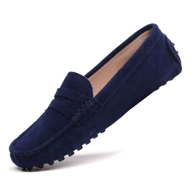 

Women's Genuine Cow Suede Leather Spring Flat Shoes Casual Slip-On Loafers Moccasins Driving Flats Comfortable Lady Footwear