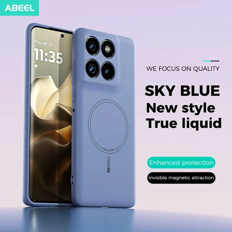 

Роскошный магнитный чехол для телефона с приятной на ощупь текстурой, для magsafe, для Motorola 70 Fusion + G77 67 x70air G play 5G 2026 60 S Pro, матовый мягкий чехол