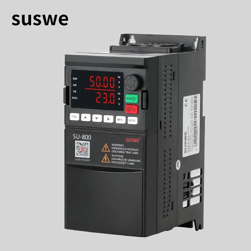 High-Quality 220V 1-3PH 380V 3-3PH SUSWE VFD Inverter 0.75KW-7.5KW Variable Frequency Converter CNC Spindle Motor for Industrial