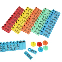 No. 001-100 Livestock Sheep Ear Tags Card Animal Identification Signs with the numbers Laser Typing Copper Head
