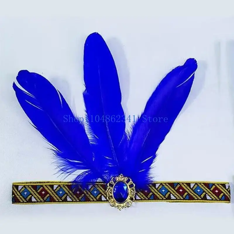 5asd Auffälliges Stirnband für Karneval, Abschlussball, Tänzer, Kopfschmuck, Bühnenkostüm, Maskerade, Kunstkostüm,