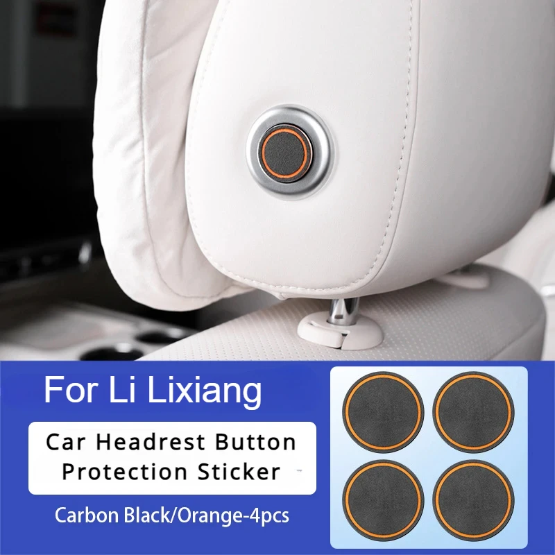 For LI LiXiang L6 L7 L8 L9 Suede Car Button Protection Sticker for Behind Screen Center Control Headrest Tray Table Wiper Trim